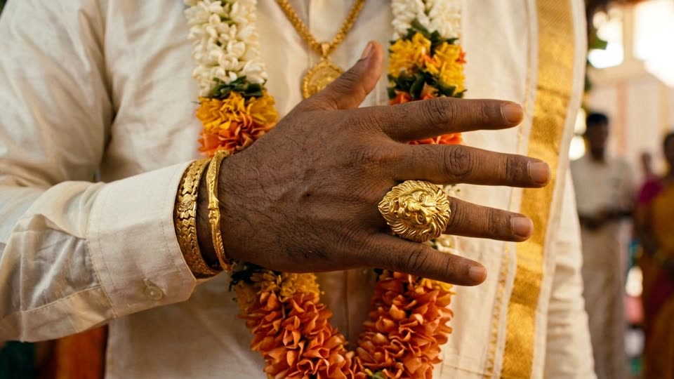 Gold Lion-Head Ring